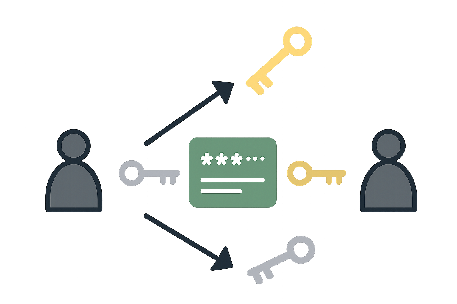 RSA key pair generation and encryption flow